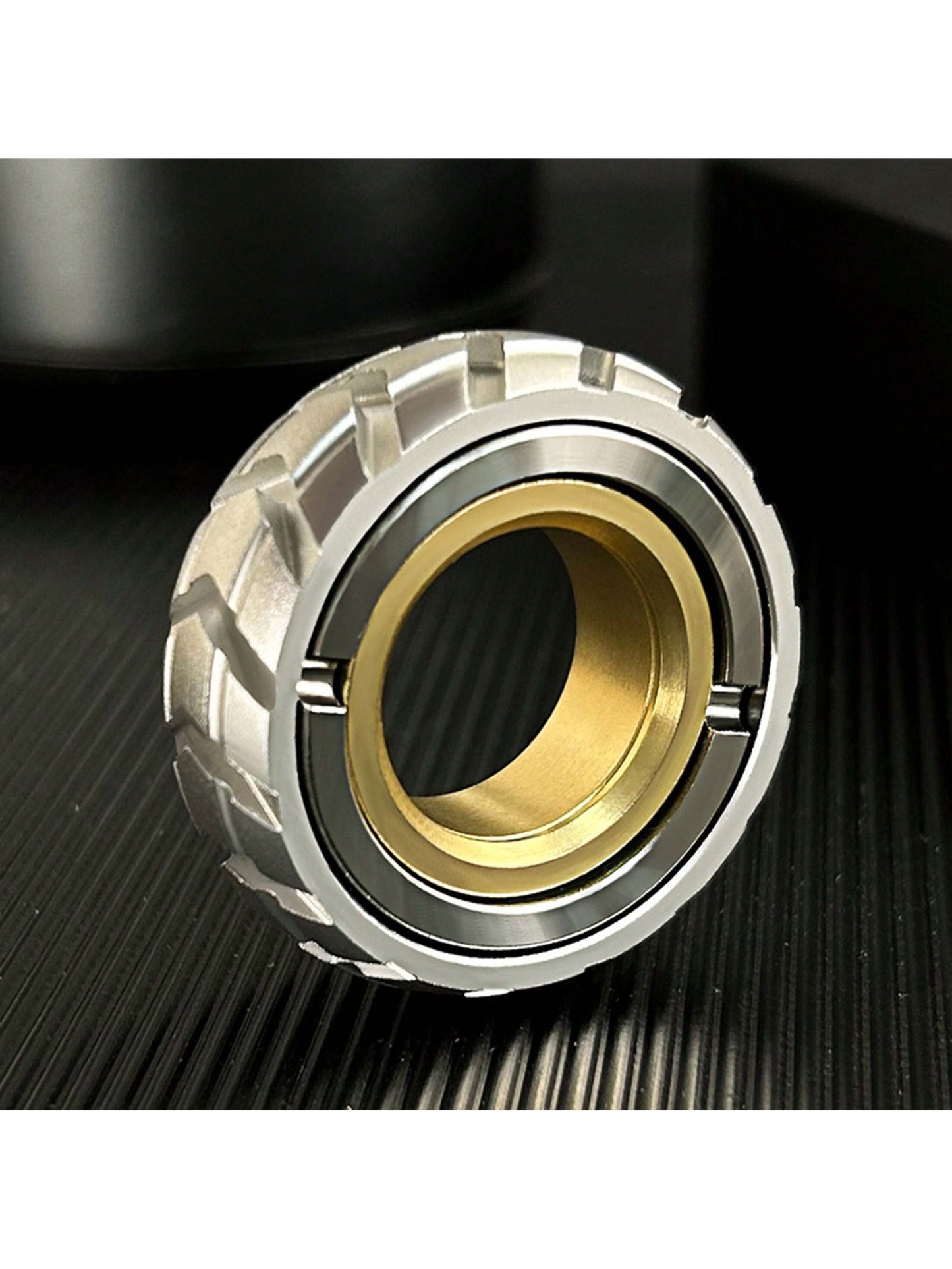 1pc Stainless Steel Chain Finger Spinner /Zodiac Finger Spinner/Alloy Fidget Toy/Office Stress Relief Toy/Can Be Used As Holiday Gift Multicolor