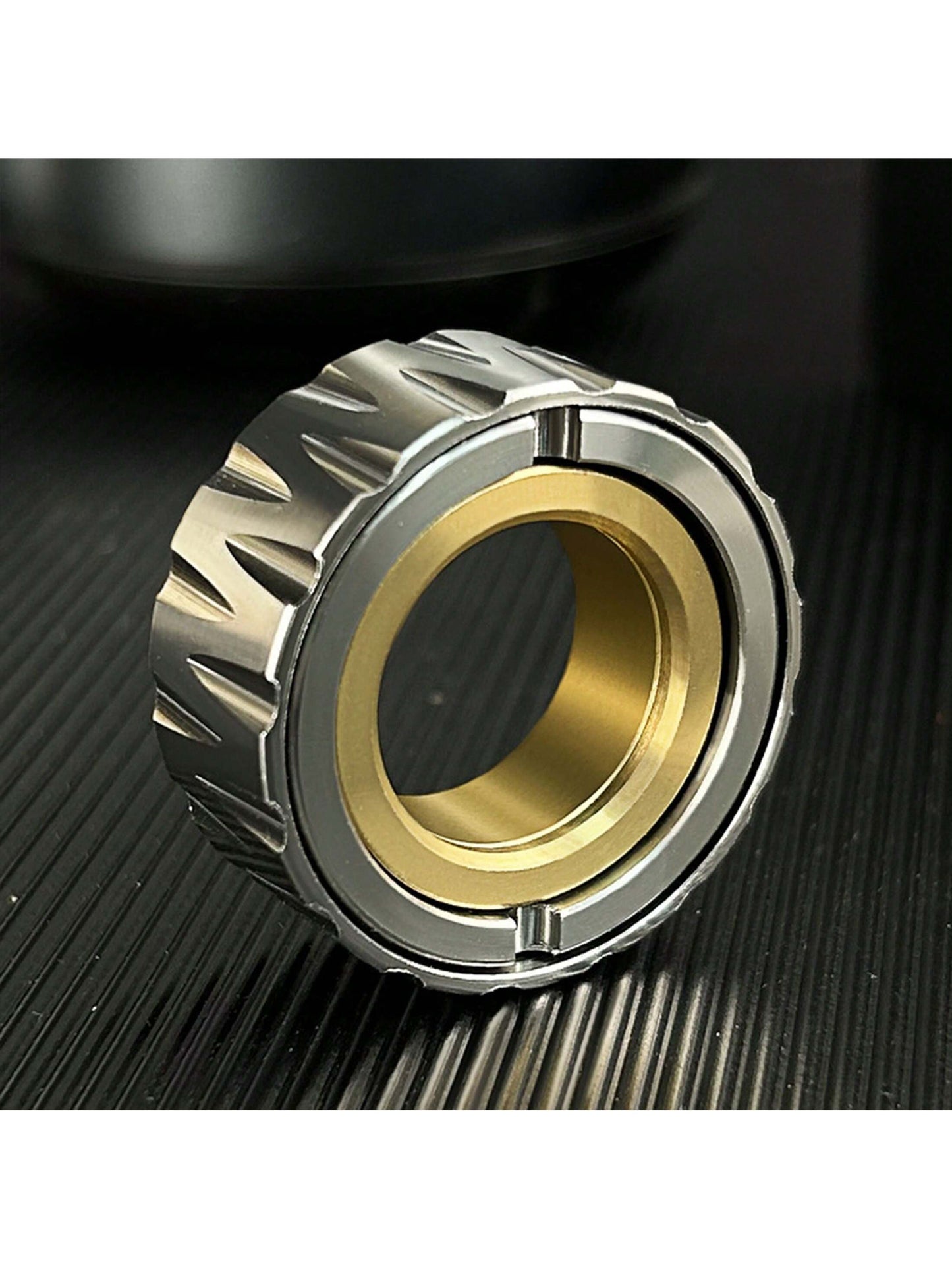 1pc Stainless Steel Chain Finger Spinner /Zodiac Finger Spinner/Alloy Fidget Toy/Office Stress Relief Toy/Can Be Used As Holiday Gift Multicolor