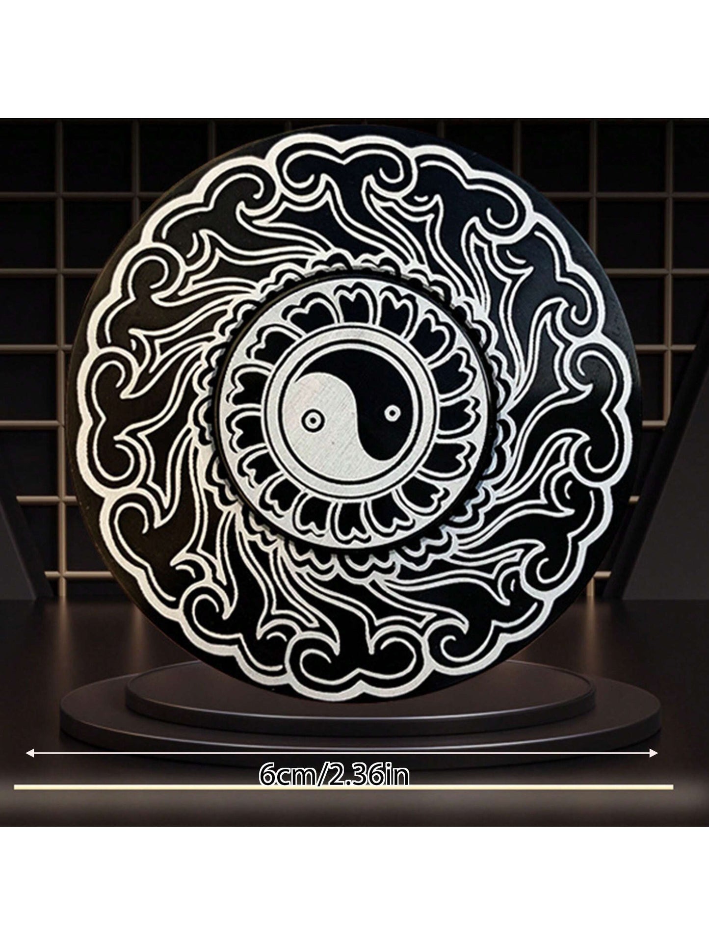 1pc Stainless Steel Chain Finger Spinner /Zodiac Finger Spinner/Alloy Fidget Toy/Office Stress Relief Toy/Can Be Used As Holiday Gift Multicolor