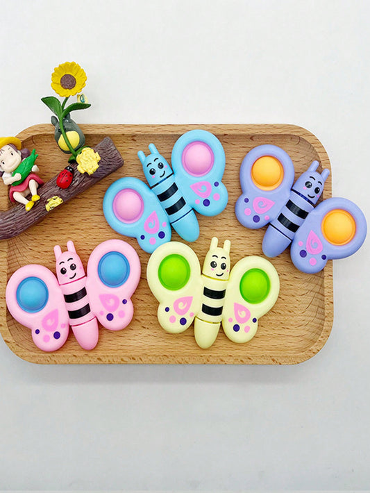 4pcs Butterfly, Spinner, Bubble & Infinity Cube Fidget Toys, Fun Stress Relief Toys Multicolor