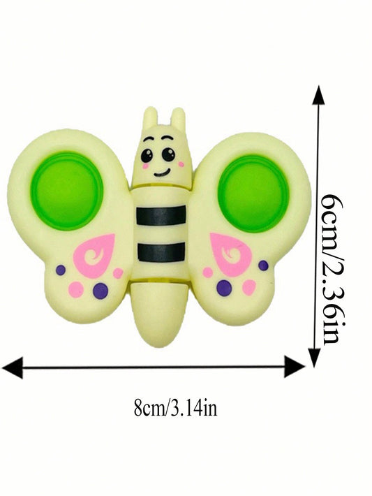 4pcs Butterfly, Spinner, Bubble & Infinity Cube Fidget Toys, Fun Stress Relief Toys Multicolor