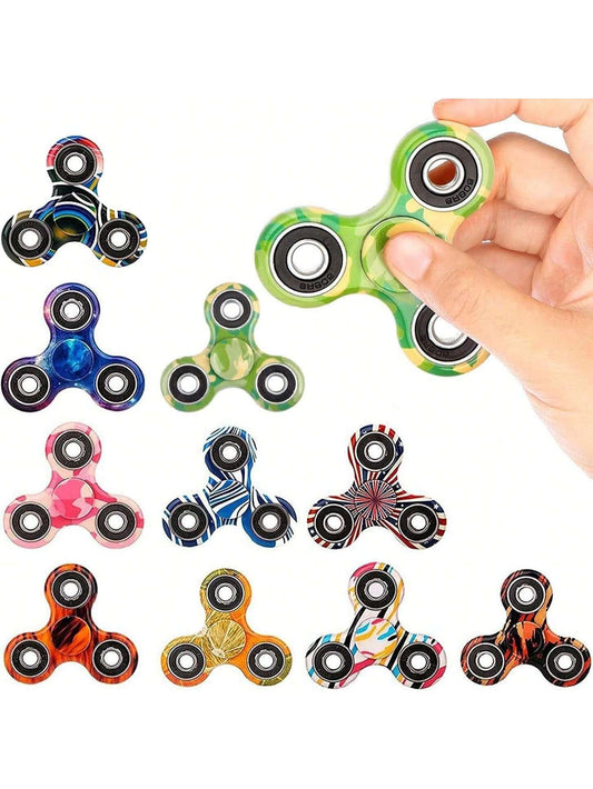 SCIONE 24 Pack FidgetSpinner Toy, Finger Spinner Fidget Pack-Anxiety Toys Stress Relief Reducer-Party Favors For Kids/Adults Birthday Easter Goodie Bag Stuffer,Classroom Prizes Multicolor
