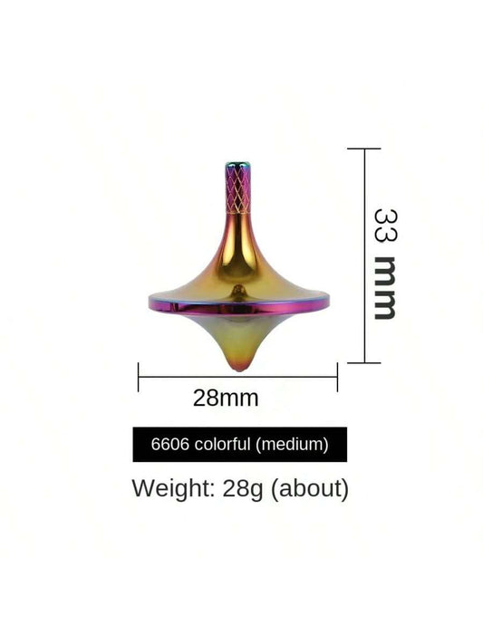 Gyroscope  Space Metal Brass Spinning Top Fidget Toys Gyro Creative Desktop Small Mini Hand Spinner White