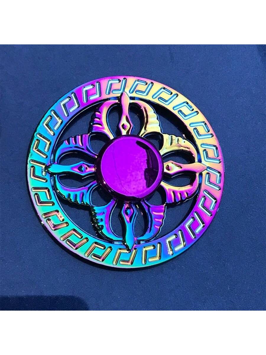 Rainbow Metal Spinner Colorful Finger Spinners High Speed Hand Spinners Fidget Toys For Stress Anxiety Relief For Adults Mocha Brown