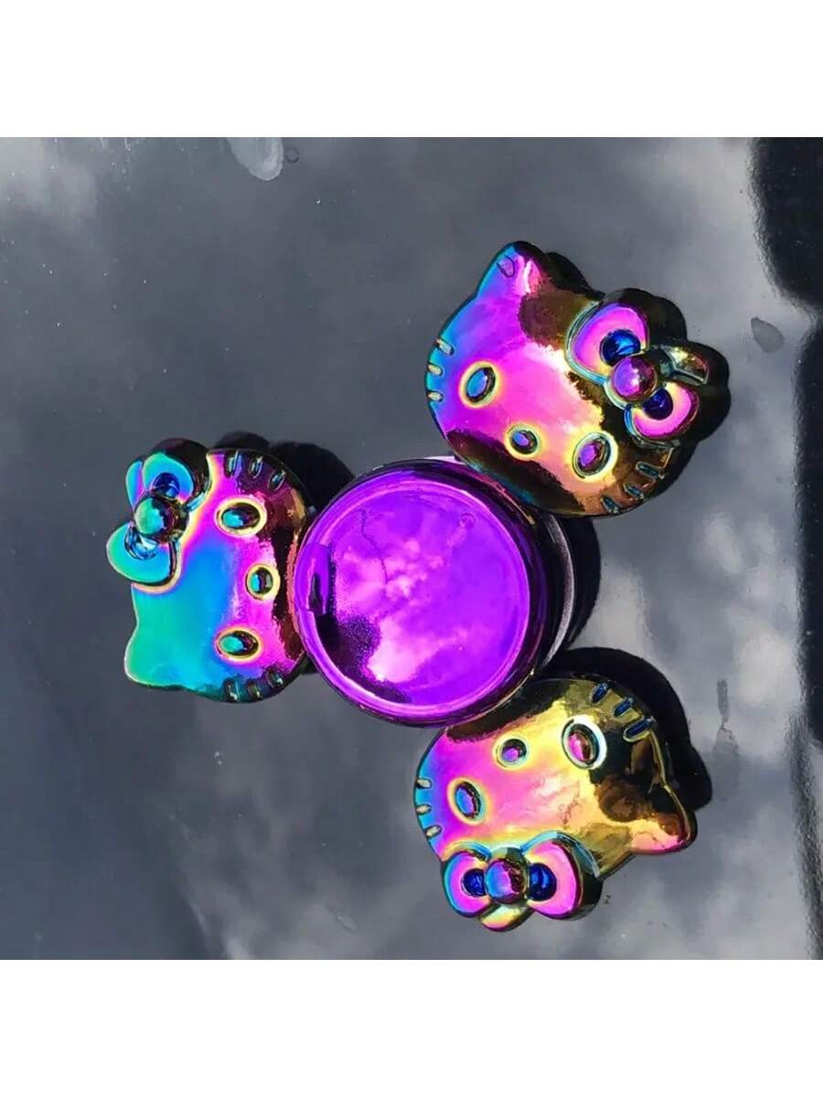 Rainbow Metal Spinner Colorful Finger Spinners High Speed Hand Spinners Fidget Toys For Stress Anxiety Relief For Adults Mocha Brown